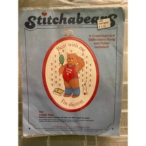 Stitchabears think thin embroidery kit